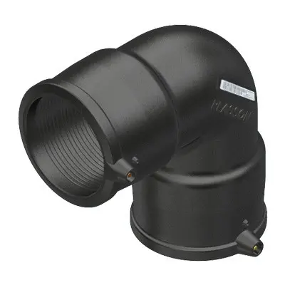 Отвод 90* 63мм с эл. спиралью ПЭ 100 PLASSON