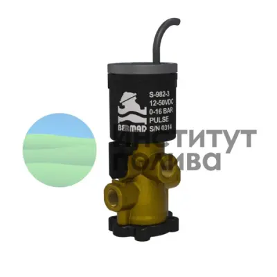Соленоид S-982-2L-3W-12-50 VDC-NO/NC-BB PULSE, с базой (пр-во "BERMAD", Израиль)
