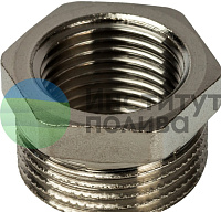 Футорка 3/4"НРх1/2"ВР никель