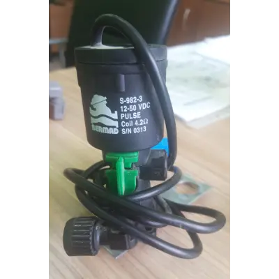 Соленоид S-982-3W-12-50 VDC PULSE, Coil 4.2, с базой (пр-во "BERMAD", Израиль)